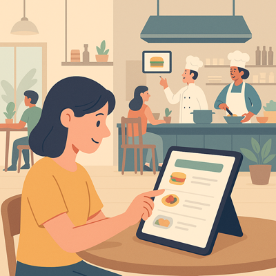 MVVM analogy with restaurant tablet ordering