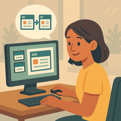 Duplicating a presentation slide with the same layout